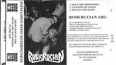 Rosicrucian - Initiation to Nothingness (Demo 1990) HD