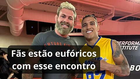 Fenômeno do jiu jitsu e Charles do Bronx se encontram no instituto de performance do UFC