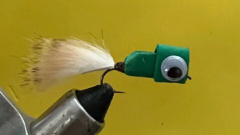 #6 Hook Dedeaux Popper Guide Fly #shorts #sports #fishing #flytying