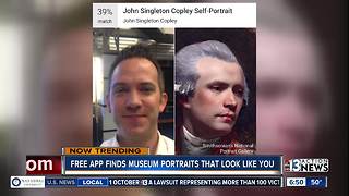 App matches museum portrait to