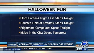 More corn mazes, haunted houses open this week