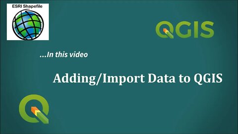 How to add/import data to your QGIS Project #gis #qgis #data #shapefile #csv