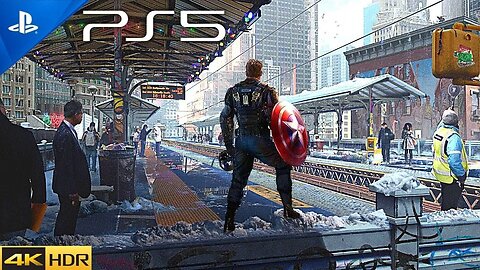 (PS5) Marvel's Avengers CAPTAIN AMERICA Gameplay (4K HDR 60 FPS)