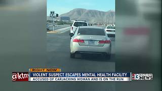 Violent suspect escapes mental health facility