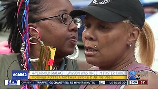 Former foster mother of 4-year-old found in dumpster speaks at vigil for Malachi Lawson