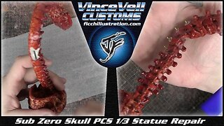 Mortal Kombat Sub Zero PCS Statue Skull repair