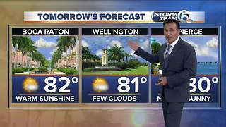 Friday evening weathercast