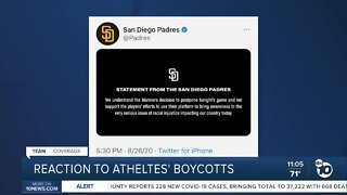 Reaction to athletes' boycotts