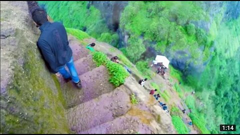 Dangerously Steep 😯😲 Trekking Steps In India | #OfficialDeep13