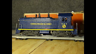 Lionel C&O no. 624 Switcher, various rolling stock cars, Part 2, hhil5281
