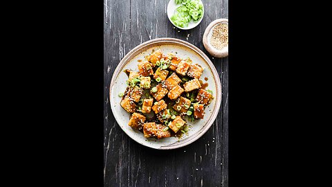 Braised sesame tofu