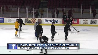 Idaho Steelheads back on the ice tonight against Utah Grizzlies