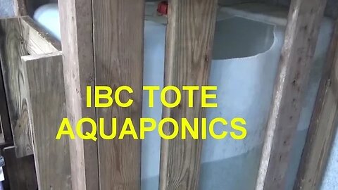 Framing In Aquaponics Tank & Filling Up With Water