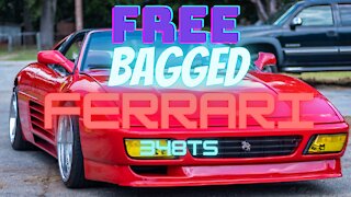 My buddy WON! a Free Bagged Ferrari 348ts with a $150 raffle ticket.