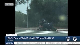 Body cam video of homeless man's arrest
