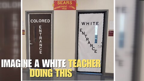 Black teacher making racism great again by segregating students for black history month.