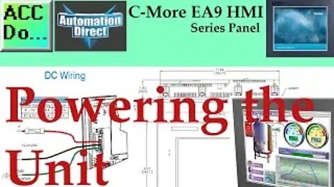 C-More EA9 HMI Series Panel Powering the Unit