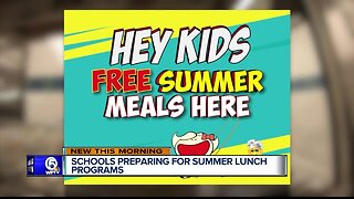 Lunch programs providing free meals during summer break for kids