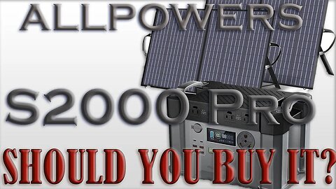 ALLPOWERS S2000 Pro Solar Generator 2400W 1500Wh MPPT Portable Power Station Review