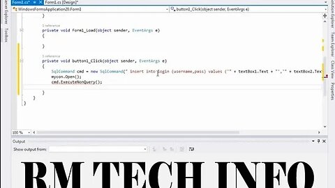 How to Insert Data in Database @ RM TECH INFO