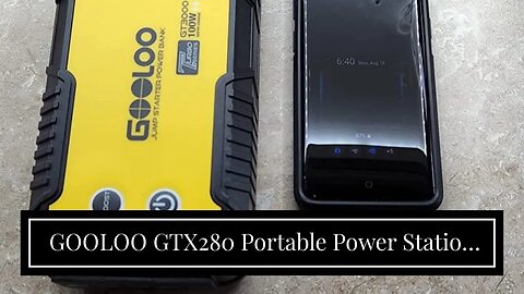 GOOLOO GTX280 Portable Power Station 3000A Jump Starter, 280Wh Lithium Battery Backup with 100W...