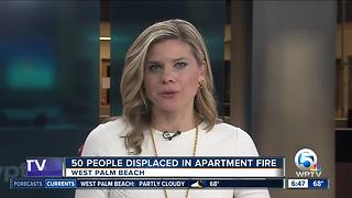 50 residents displaced by apartment fire