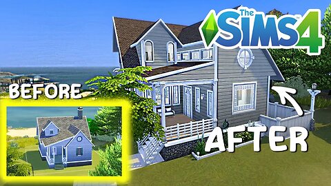 House By The Beach Gets Remodeled | Sims 4