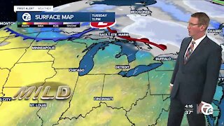 Milder temps ahead