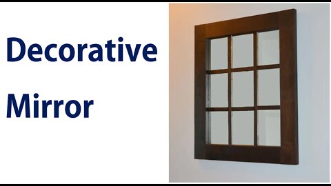 How to Make a Decorative Window Panel Mirror