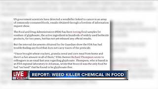 Weed killer found in many common foods