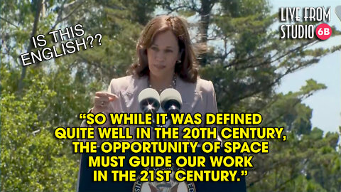 Is This English? Kamala Harris Babbles About Space