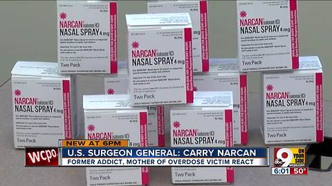 Surgeon-general urges everyone to carry naloxone