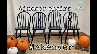 WINDSOR CHAIRS MAKEOVER/ FURNITURE RESTORATION