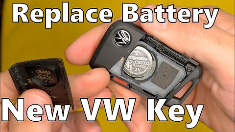How To Replace Battery In New VW Key Fob Volkswagen
