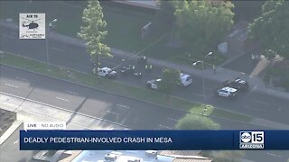 Deadly pedestrian-involved crash in Mesa