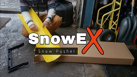 Unboxing & Assembling a Snow Pusher with Wheels - Made by SnowEx