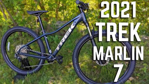 The BEST Marlin yet! | 2021 Trek Marlin 7 Hardtail Mountain Bike Review of Features and Weight