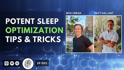 Secrets From $45K Spent on Sleep (How to Improve Sleep) | Matt Galant @ BiOptimizers