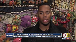 Reds prospect hosts kids at Freedom Center