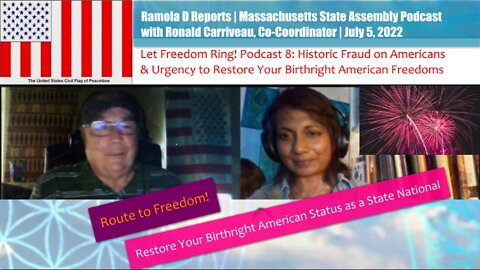 Let Freedom Ring! Podcast 8: Historic Fraud & Urgency to Restore Your Birthright American Freedoms