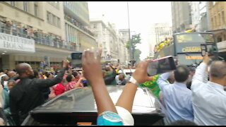 South Africa - Cape Town - Springbok Trophy Tour (Video) (QFW)