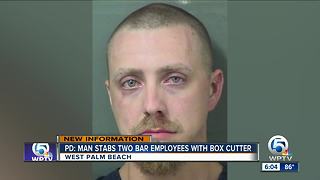 Man stabs two people with box cutter in West Palm Beach