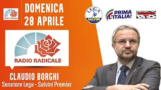 🔴Intervista al Sen. Claudio Borghi prima della firma per la candidatura alle europee dell' 8/9-4-24