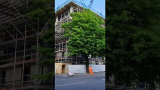 Time lapse construction of apartments