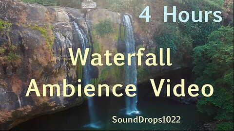 Immersion in Nature’s Symphony | 4-Hour Waterfall Ambience