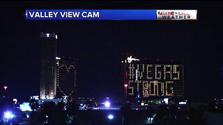 Messages of hope on the Las Vegas Strip