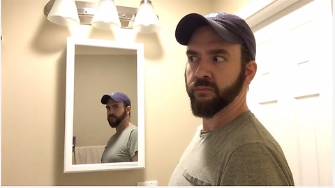 Man discovers true horror in the bathroom mirror