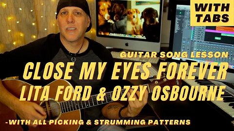Lita Ford & Ozzy Osbourne Close My Eyes Forever Guitar Song Lesson