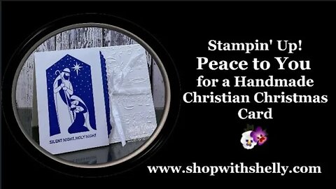 Stampin' Up! Peace to You for a Handmade Christian Christmas Card