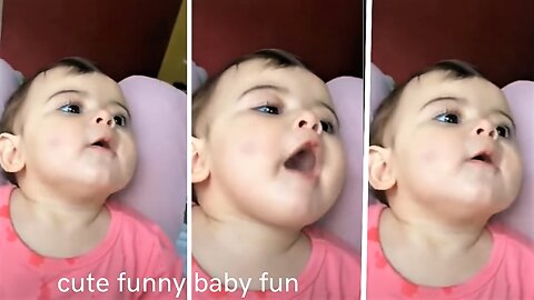 cute funny baby funning
